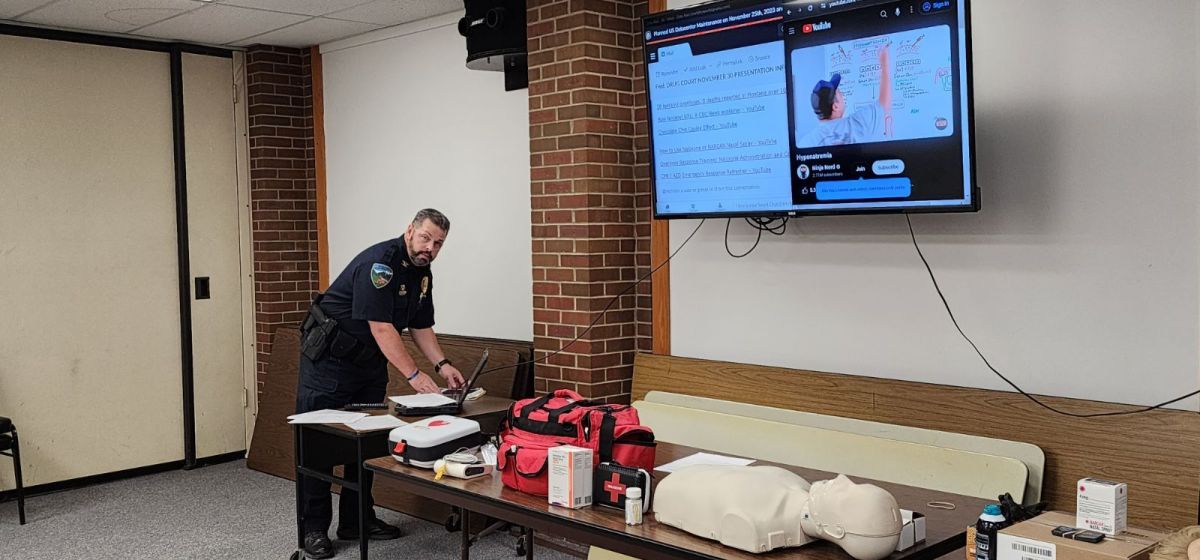 Police providing safety training 